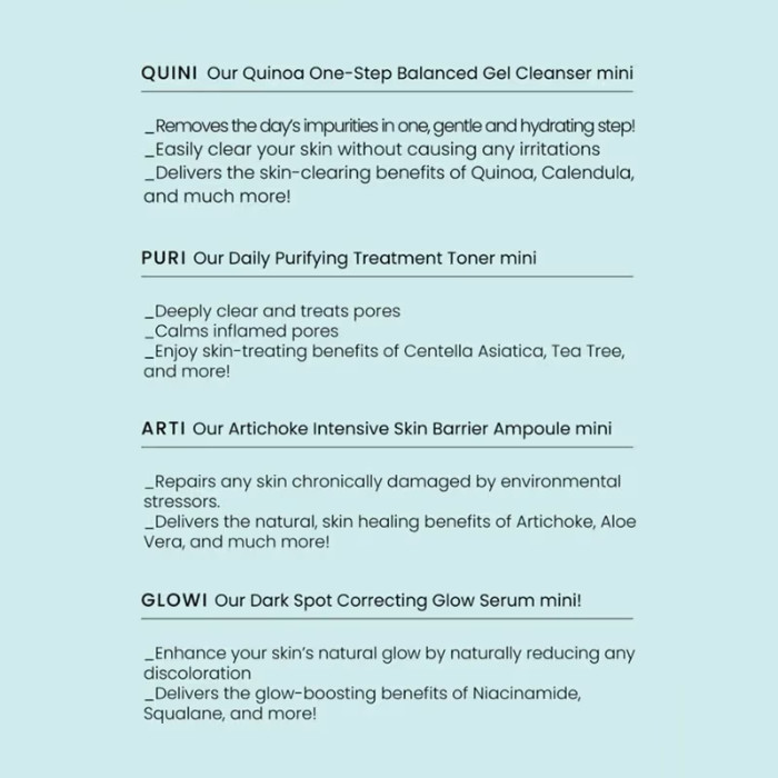 Axis-Y The Mini Glow Set -Travel-Friendly Brightening Skincare Kit for Glowing, Even-Toned Skin