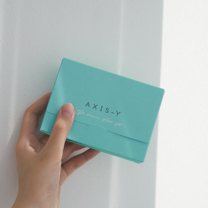 Axis-Y The Mini Glow Set -Travel-Friendly Brightening Skincare Kit for Glowing, Even-Toned Skin
