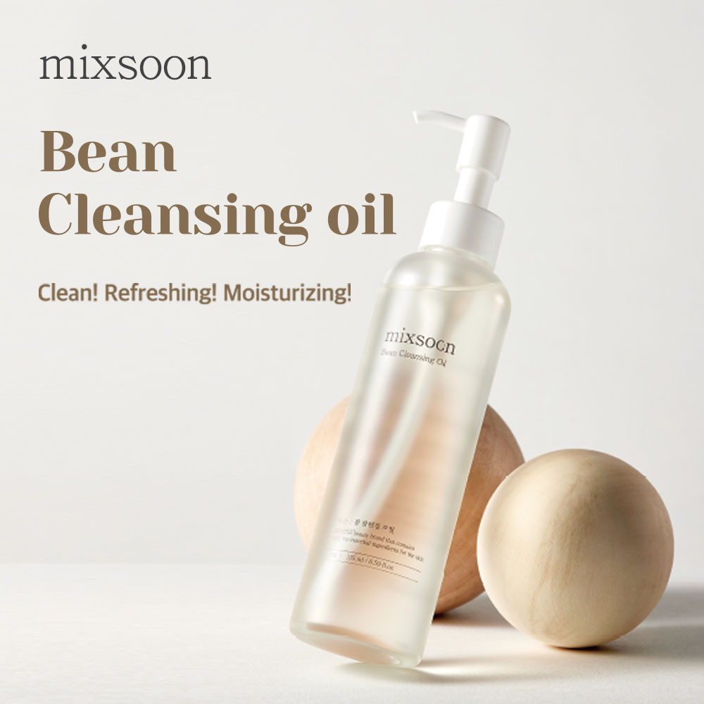 Mixsoon Bean Cleansing Oil, Fast-Emulsifying, Hydrating, Fresh, Irritation-Free Deep Cleanser - 195ml