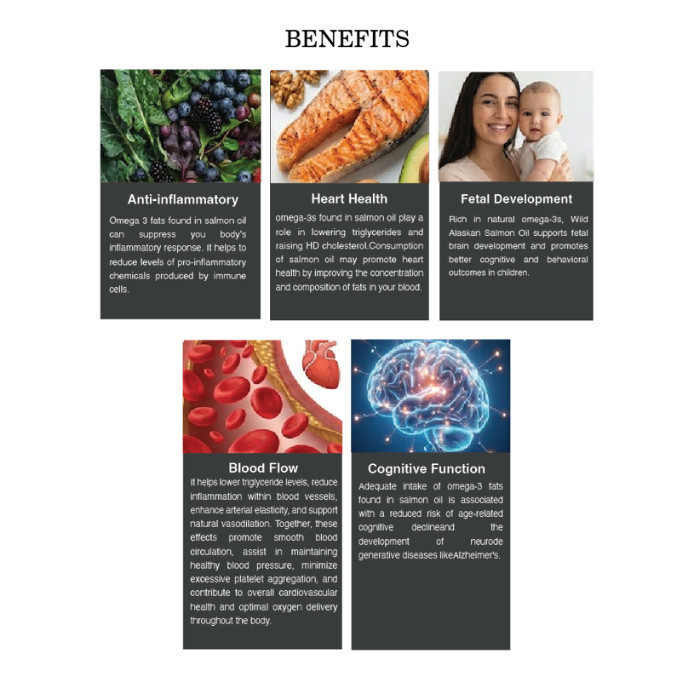 Sunshine Nutrition Wild Alaskan Salmon Oil 2400mg, Omega 3 Fish Oil Supplement, 100 Softgels