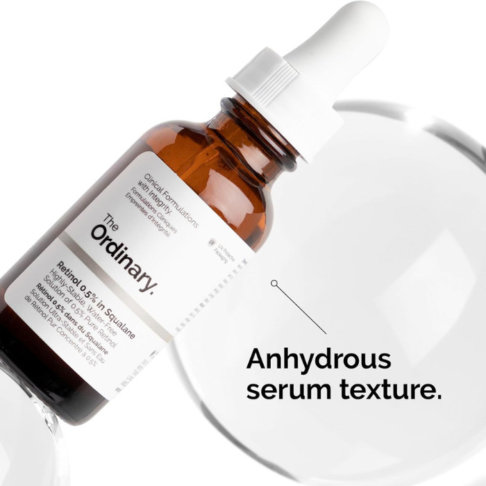 The Ordinary Retinol 0.5% in Squalane , Moderate Strength Anti-Aging Serum for Fine Lines and Texture – 30ml