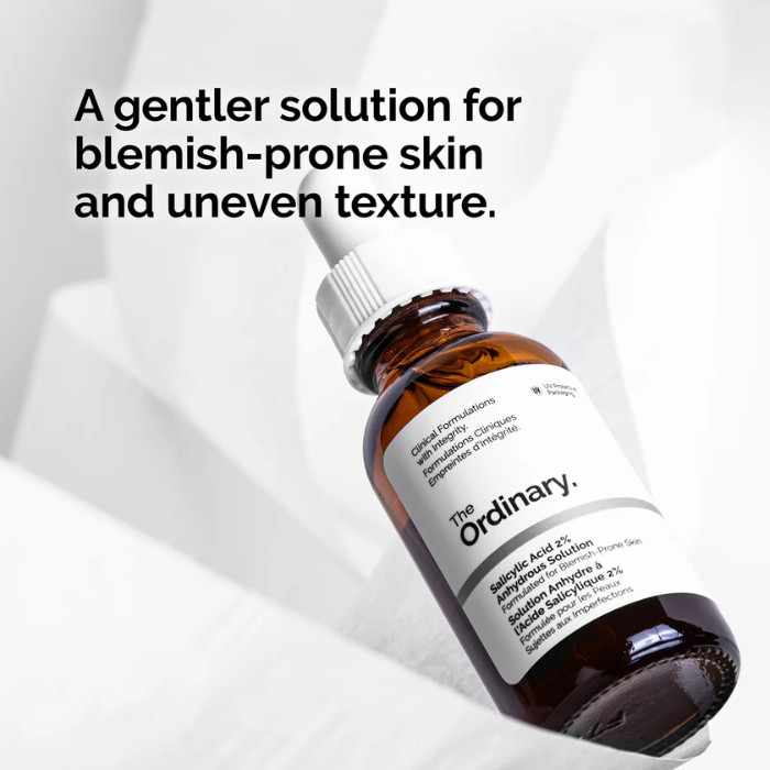 The Ordinary Salicylic Acid 2% Anhydrous Solution, Gentle Blemish Treatment for Clearer, Smoother Skin - 30ml