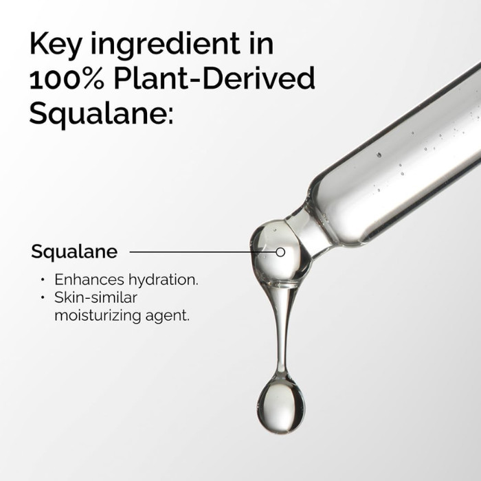 The Ordinary 100% Plant-Derived Squalane, Lightweight Hydrating Serum for Skin & Hair - 30ml
