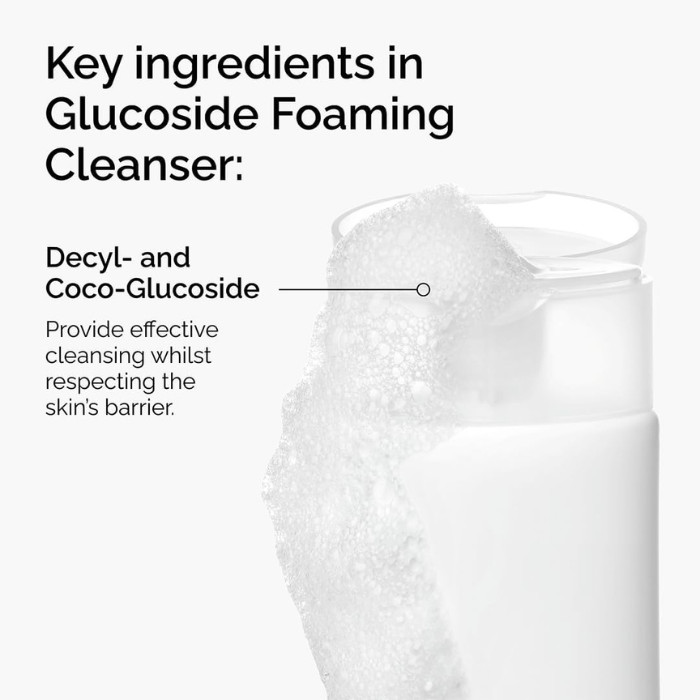 The Ordinary Glucoside Foaming Cleanser, Gentle Daily Gel Cleanser for Skin Clarity and Radiance – 150ml