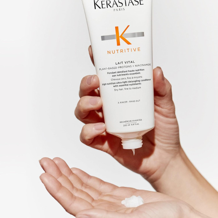 Kerastase Nutritive Lait Vital, Hydrating Conditioner for Dry, Fine to Medium Hair, Strength & Shine - 200ml