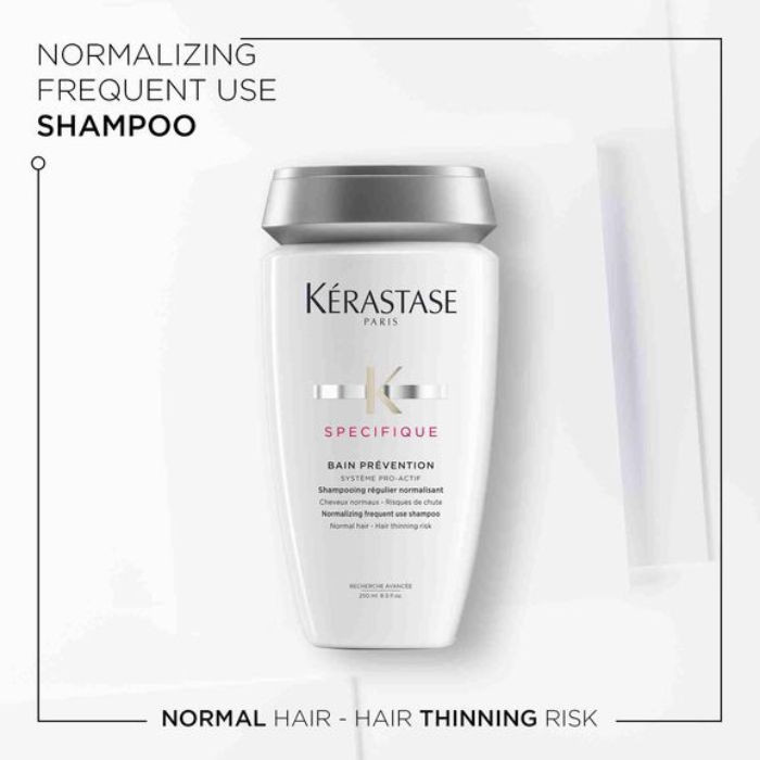 Kerastase Specifique Bain Prevention Shampoo, Anti-Hair Loss and Volumizing Silicone-Free Cleanser, 250ml