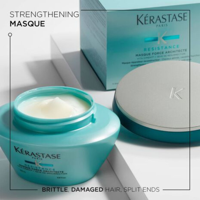 Kerastase Resistance Masque Force Architecte, Reconstructing Mask for Damaged & Over-Processed Hair - 200ml