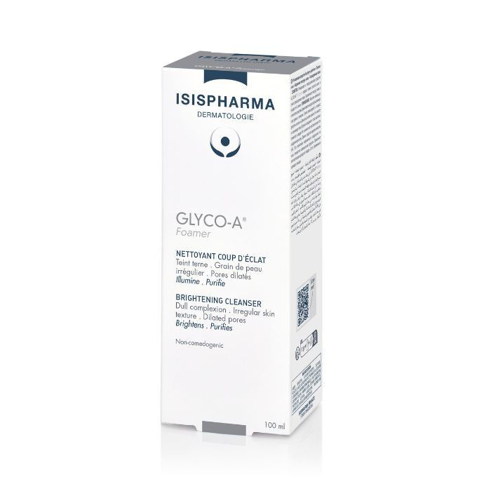 Isis Glyco-A Foamer Brightening Exfoliating Cleanser, Glycolic Acid for Radiant, Smooth Skin, 100ml