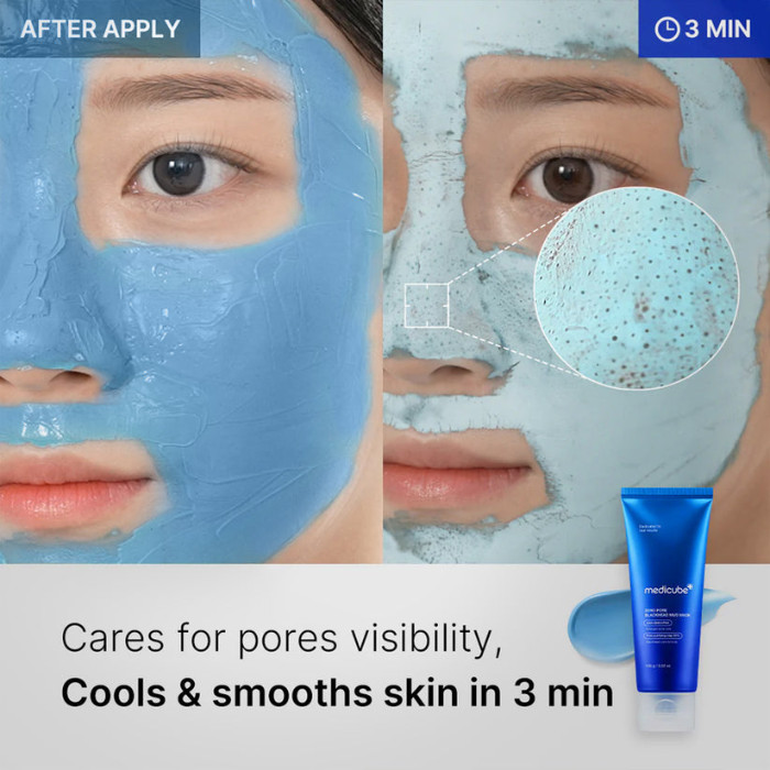 Medicube Zero Pore Blackhead Mud Mask, Clay Mask for Pore Tightening and Sebum Care, 100g