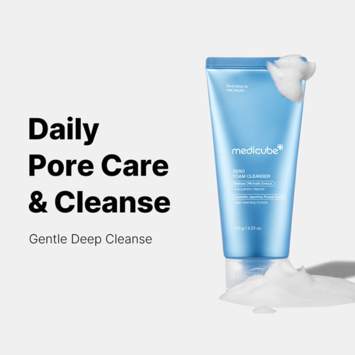 Medicube Zero Foam Cleanser, Microdust Deep Cleanse, Low-Irritation Pore Care Face Wash, 120ml