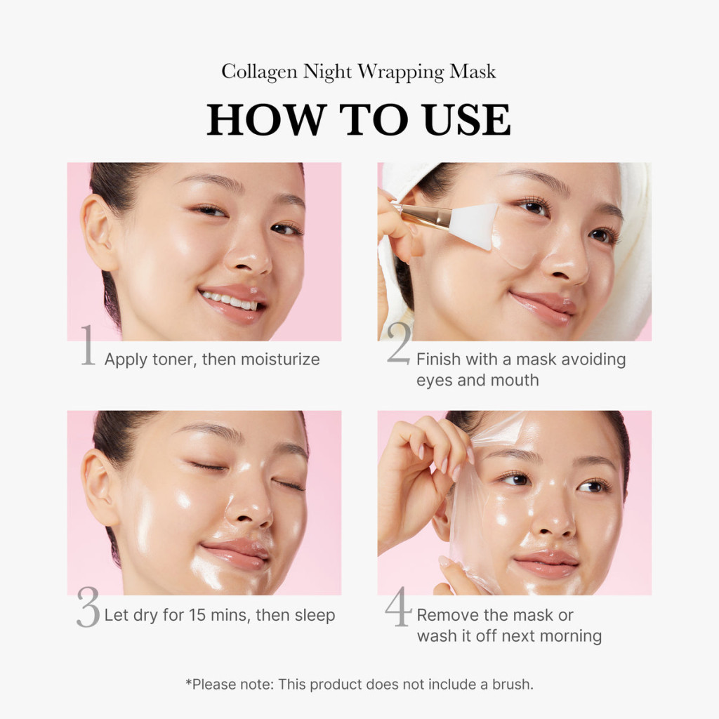 Medicube Collagen Night Wrapping Mask, Overnight Firming, Hydration and Glow Care, 75ml
