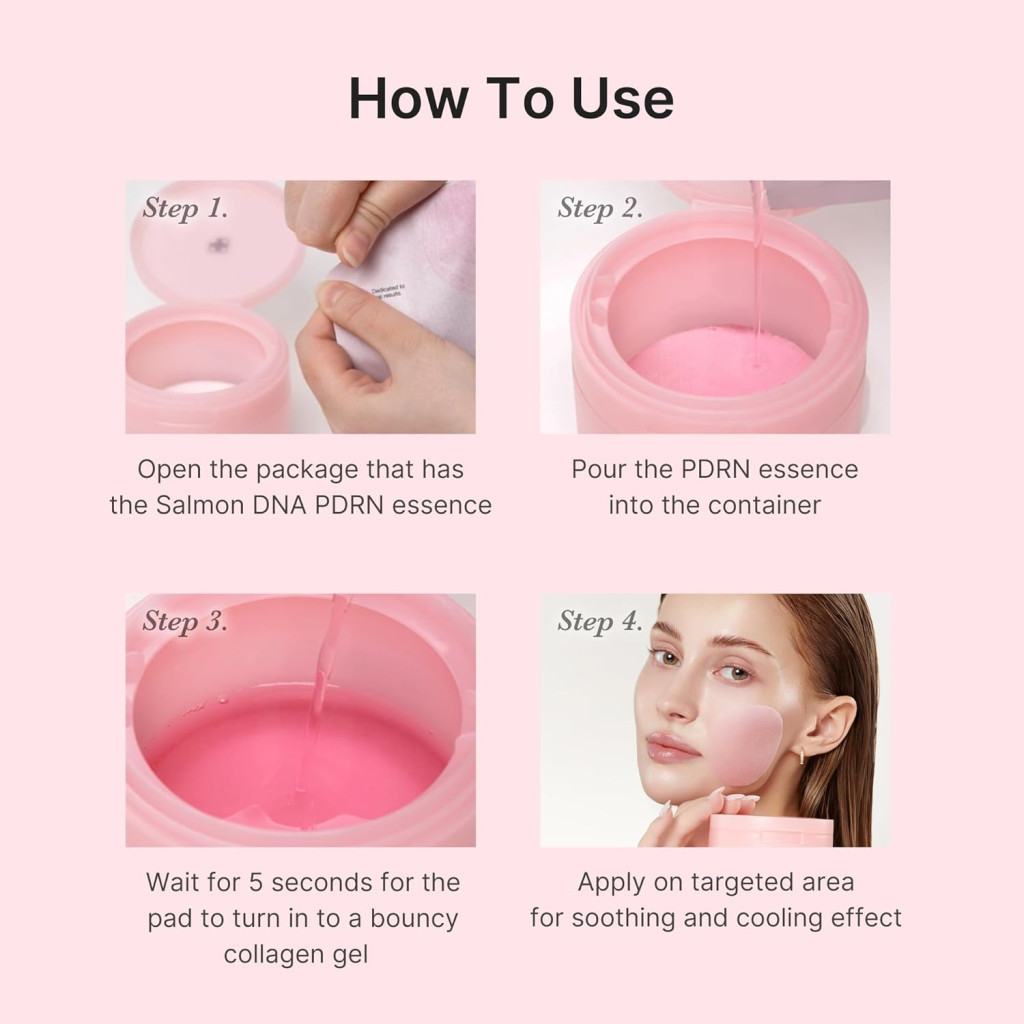 Medicube PDRN 99% Pink Collagen Toner Pad, Bouncy Gel for Elasticity, Glow & Smooth Skin, 70 Pads