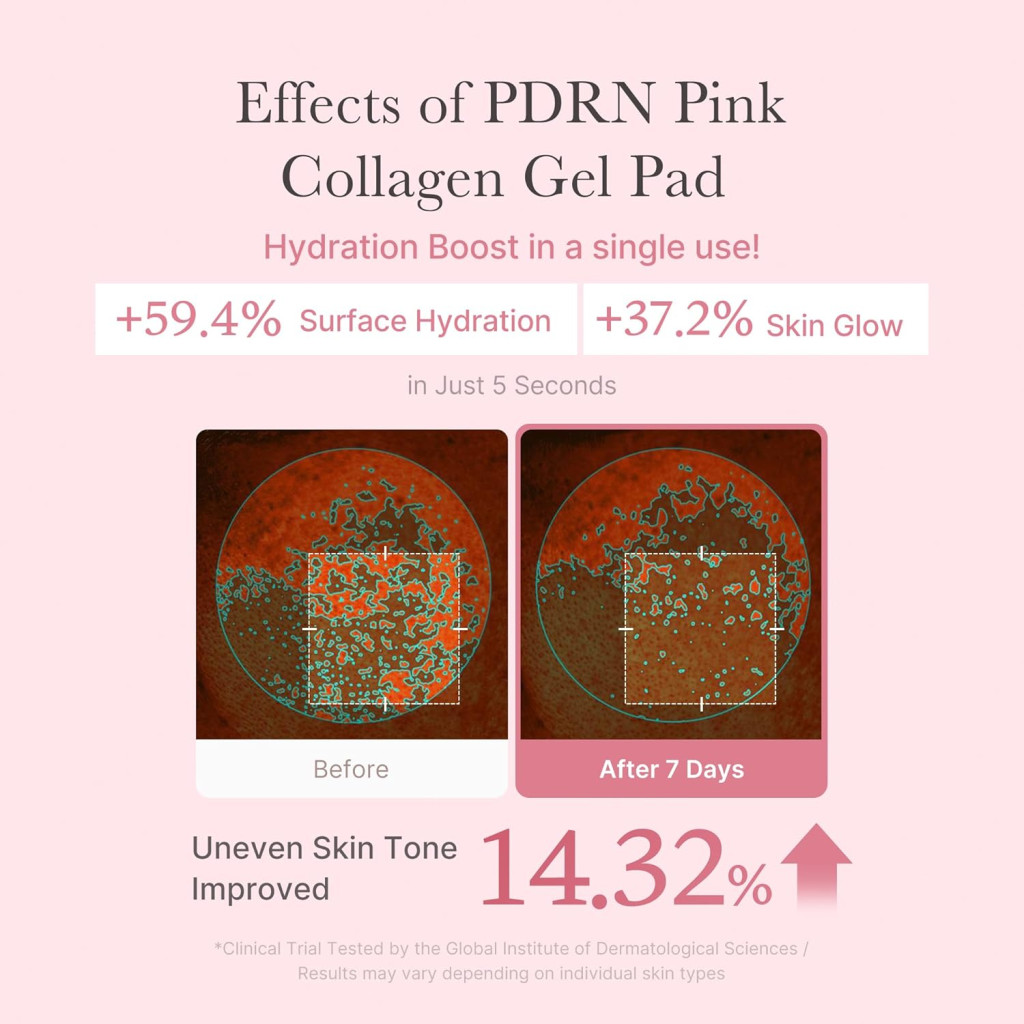 Medicube PDRN 99% Pink Collagen Toner Pad, Bouncy Gel for Elasticity, Glow & Smooth Skin, 70 Pads
