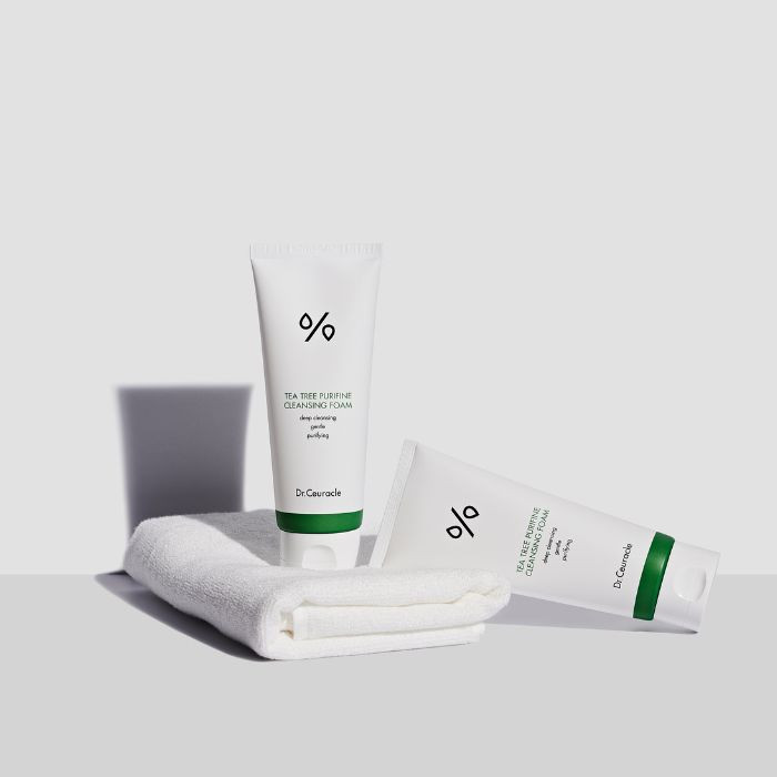 Dr. Ceuracle Tea Tree Purifine Cleansing Foam, Mild Sub-Acidic Cleanser for Sensitive Skin, 150ml