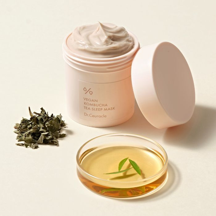 Dr. Ceuracle Vegan Kombucha Tea Sleep Mask, Overnight Hydration and Skin Renewal, 100g