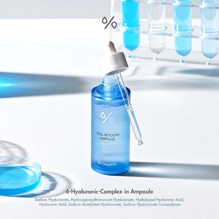 Dr. Ceuracle Hyal Reyouth Ampoule, Hyaluronic Acid Deep Hydration Serum, 50ml