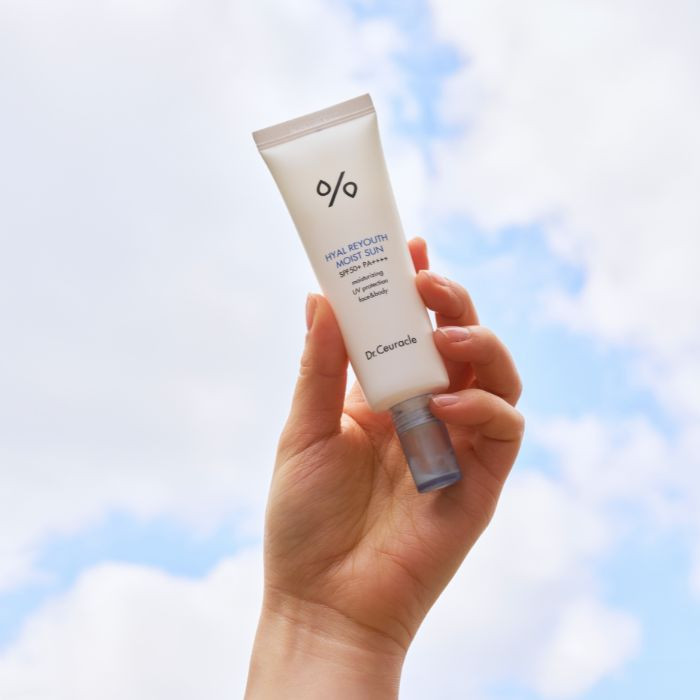 Dr. Ceuracle Hyal Reyouth Moist Sun (SPF50+) Hydrating Sunscreen and UV Protection, 50ml