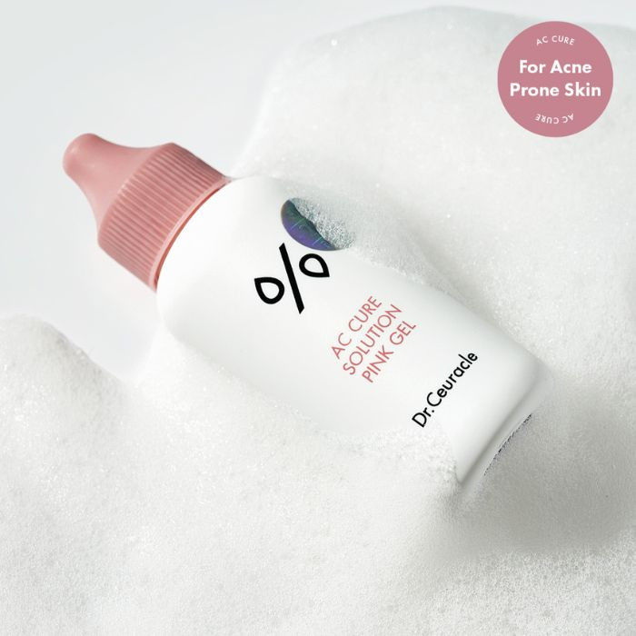 Dr. Ceuracle AC Cure Solution Pink Gel Cleanser, Mild Subacidic for Sensitive Skin, 50ml