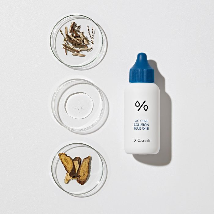 Dr. Ceuracle AC Cure Solution Blue One, Salicylic Acid Spot Treatment for Acne and Blemishes, 50ml