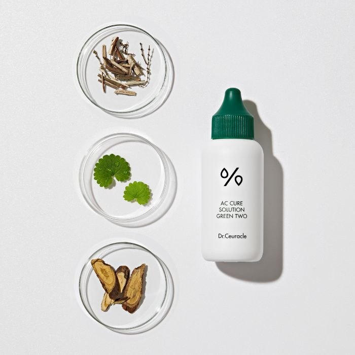 Dr. Ceuracle AC Cure Solution Green Two, Soothing and Moisturizing Care for Acne-Irritated Skin, 50ml