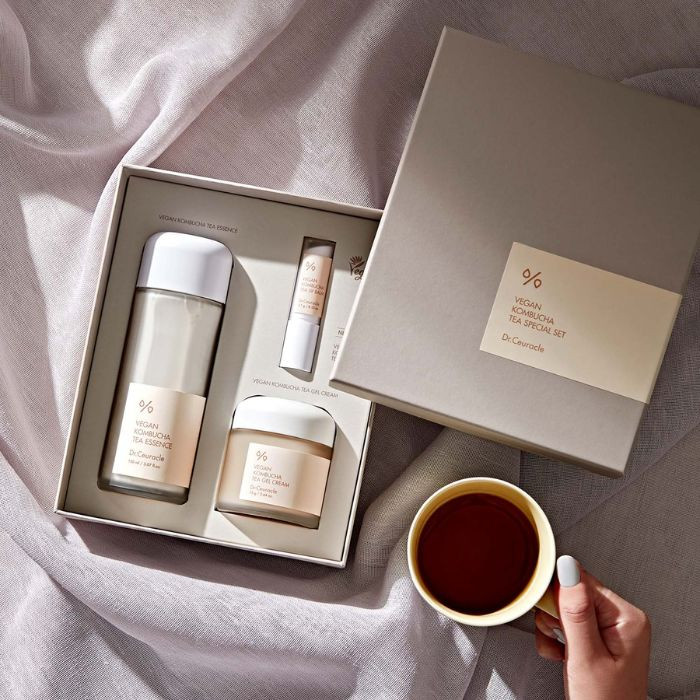 Dr. Ceuracle Vegan Kombucha Tea Special Set, Deep Hydration and Nourishing Skincare Kit