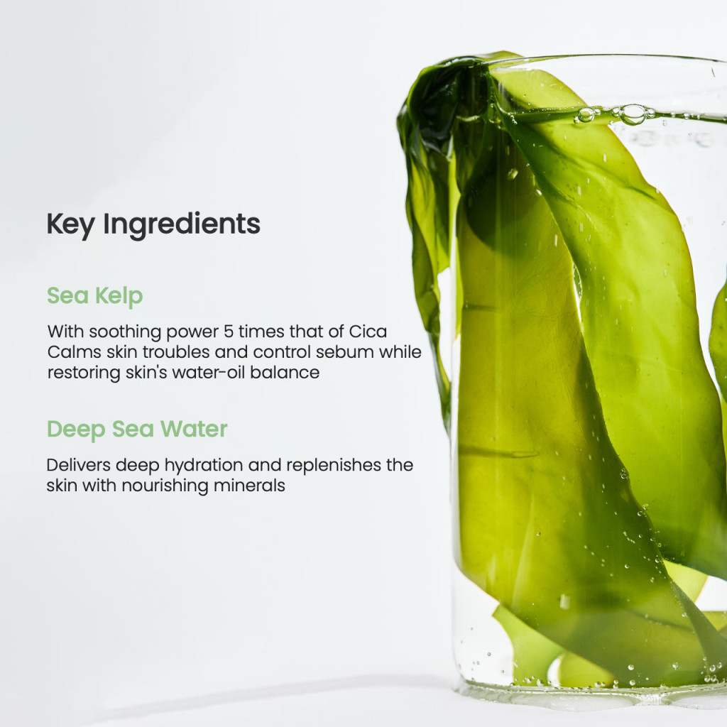 Biodance Refreshing Sea Kelp Real Deep Hydrogel Sheet Mask, Calming, Soothing and Oil Control, 34g