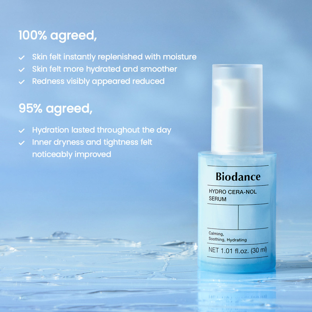 Biodance Hydro Cera-Nol Serum, Deep Hydration, Barrier Repair and Calming Glow, 30ml
