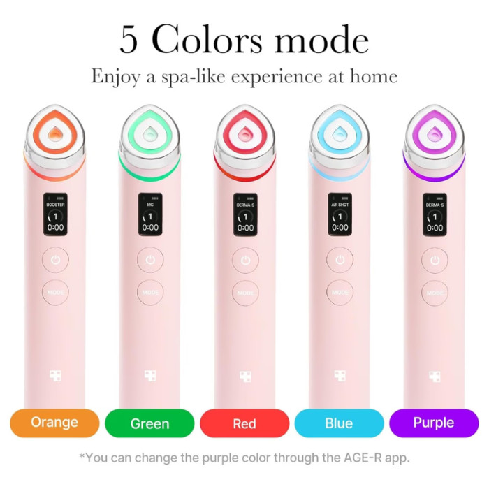 Medicube AGE-R Booster Pro Facial Device Pink – Advanced Microcurrent Lifting, Firming & Radiance Booster