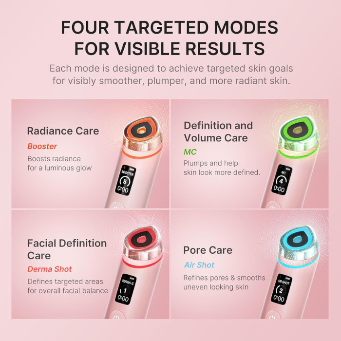 Medicube AGE-R Booster Pro Facial Device Pink, Advanced Microcurrent Lifting, Firming & Radiance Booster