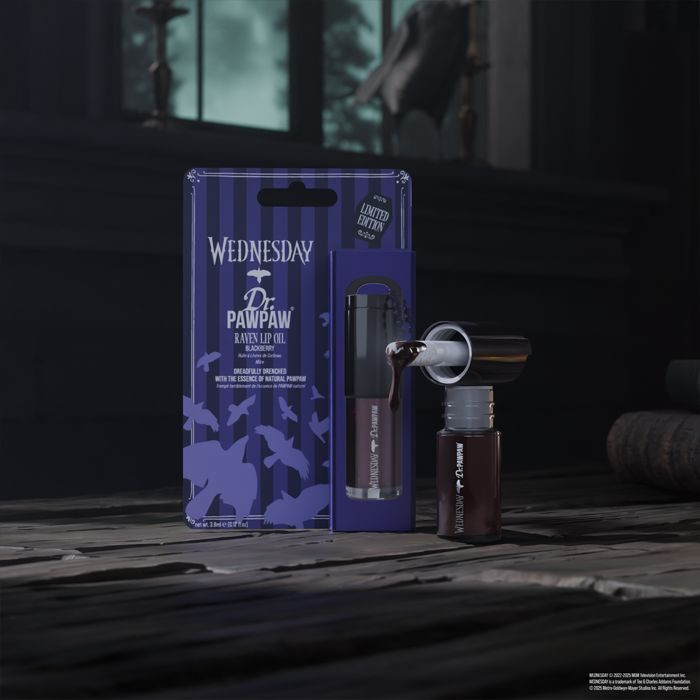 Dr. PawPaw Wednesday Raven, Sheer Blackberry Tint Lip Oil with Papaya and Aloe, 3ml