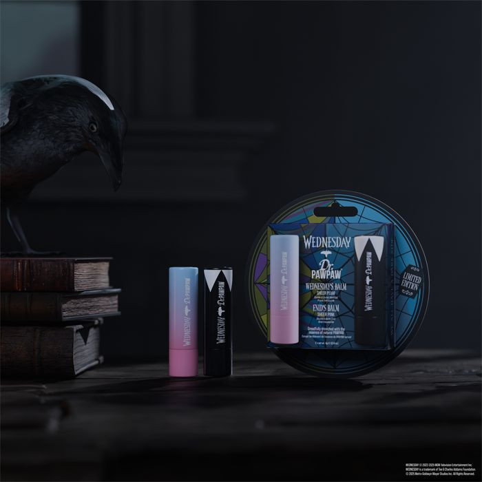 Dr. PawPaw Wednesday and Enid Duo Lip Balm Set with Soft Pink & Plum Tints