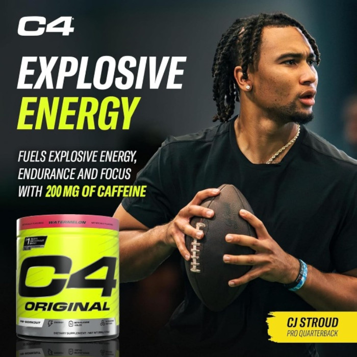 Cellucor C4 Original Pre-Workout Watermelon 470g, Energy, Strength and Endurance, 50 Servings