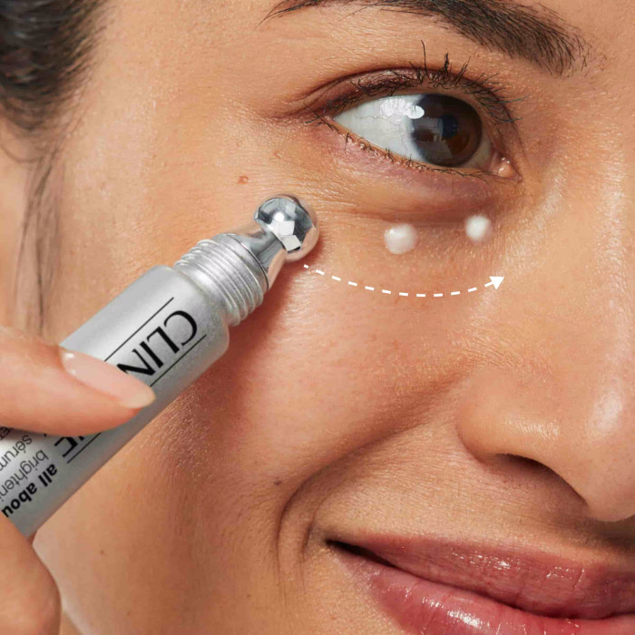 Clinique All About Eyes Brightening Serum Concentrate for Dark Circles, Puffiness, and Hydration, 10ml