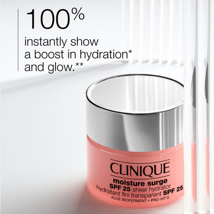 Clinique Moisture Surge (SPF25) Sheer Hydrator, Lightweight Hydration with Daily UV Protection, 50ml