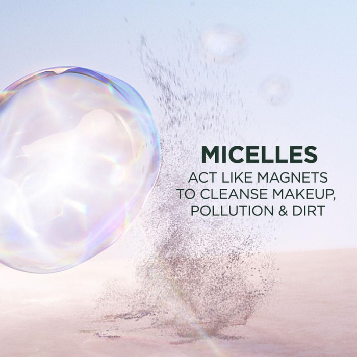 Garnier SkinActive Micellar Cleansing Water, All-in-1 Makeup Remover & Cleanser, 400ml