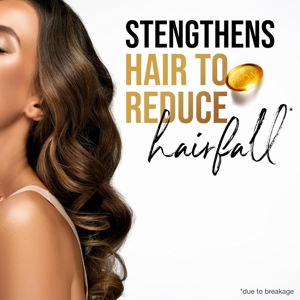 Pantene Pro-V Anti Hair Fall Shampoo for Strengthened Hair, 390ml Pack of 2