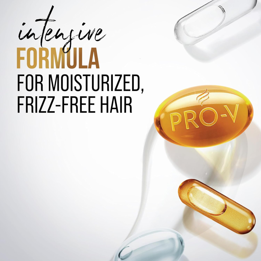 Pantene Pro-V Smooth & Silky Shampoo Frizz Control & Soft Hair, 390ml Pack of 2