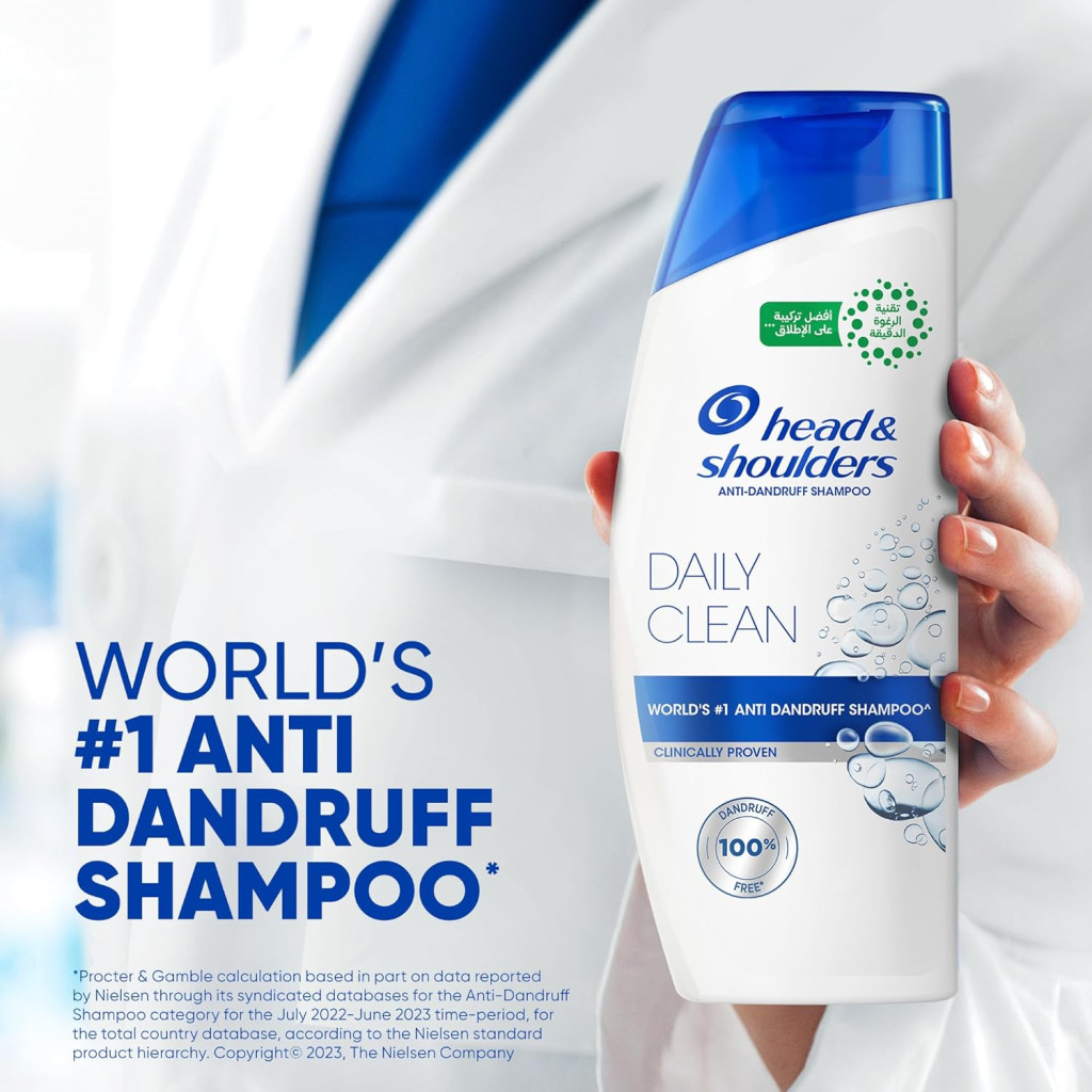 Head & Shoulders Daily Clean Anti-Dandruff Shampoo, 375ml Pack of 2