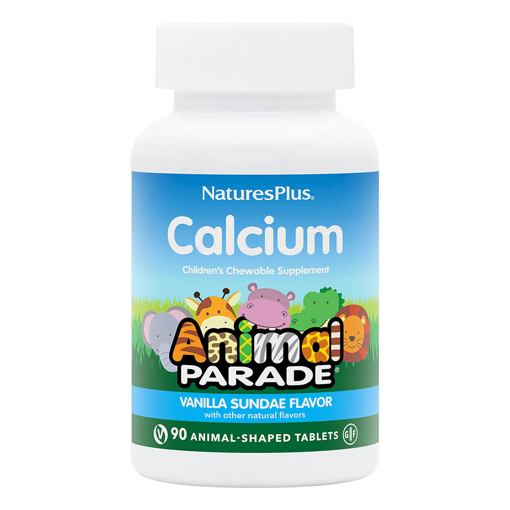 Natures Plus Animal Parade Childrens Chewable Calcium 90 Tablets