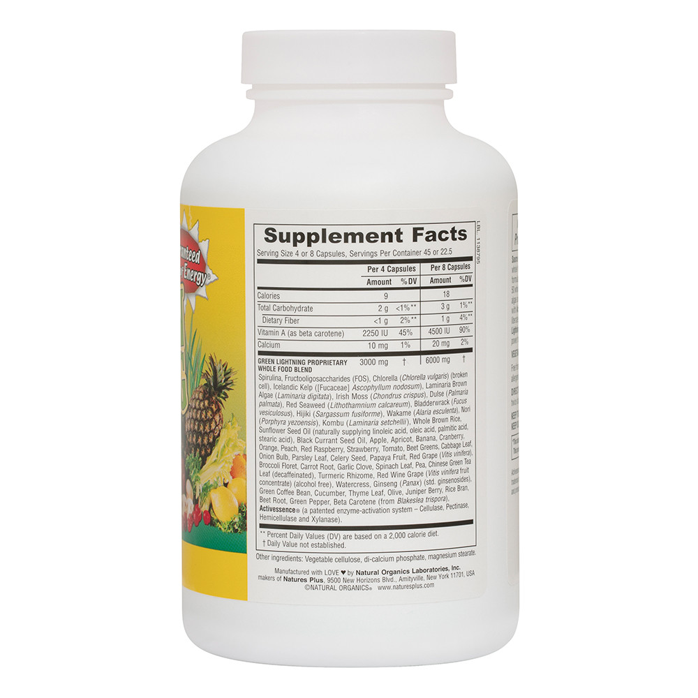 180 كبسولة Source Of Life جرين لايتنينج من ناتشرز بلاس