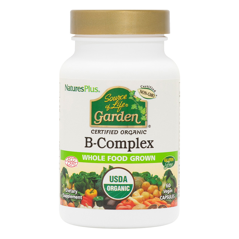 Natures Plus Garden B-Complex Capsules (Vegan) 60 Capsules