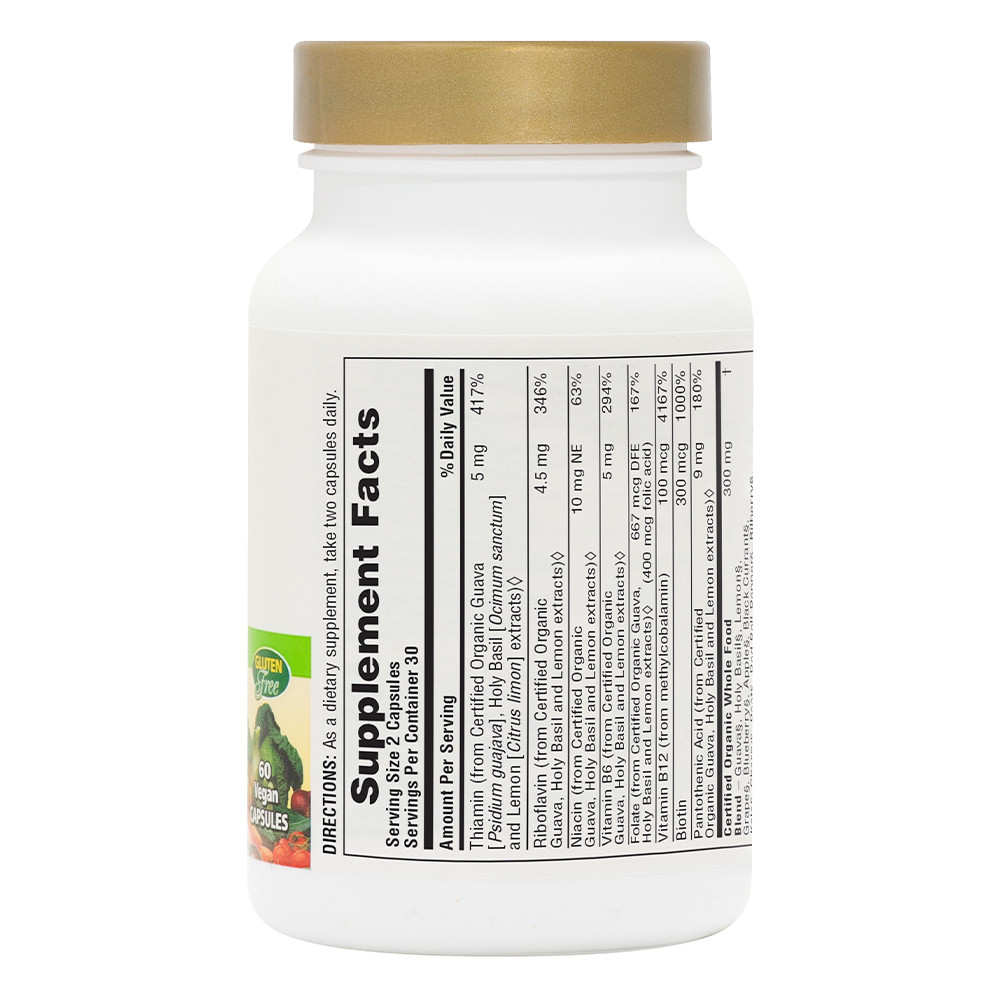 Natures Plus Garden B-Complex Capsules (Vegan) 60 Capsules