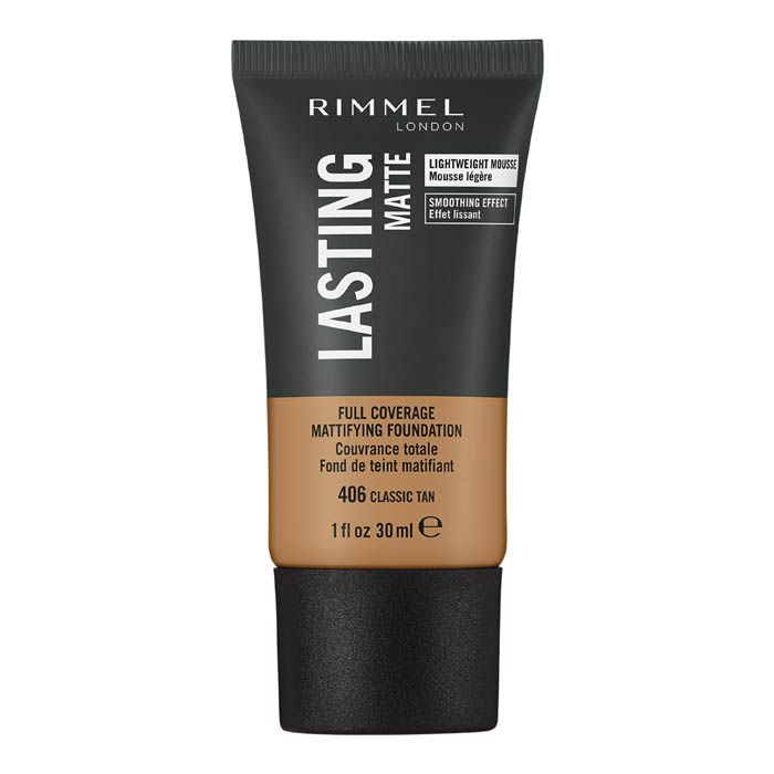 Rimmel Lasting Finish Matte Foundation 406 Classic Tan