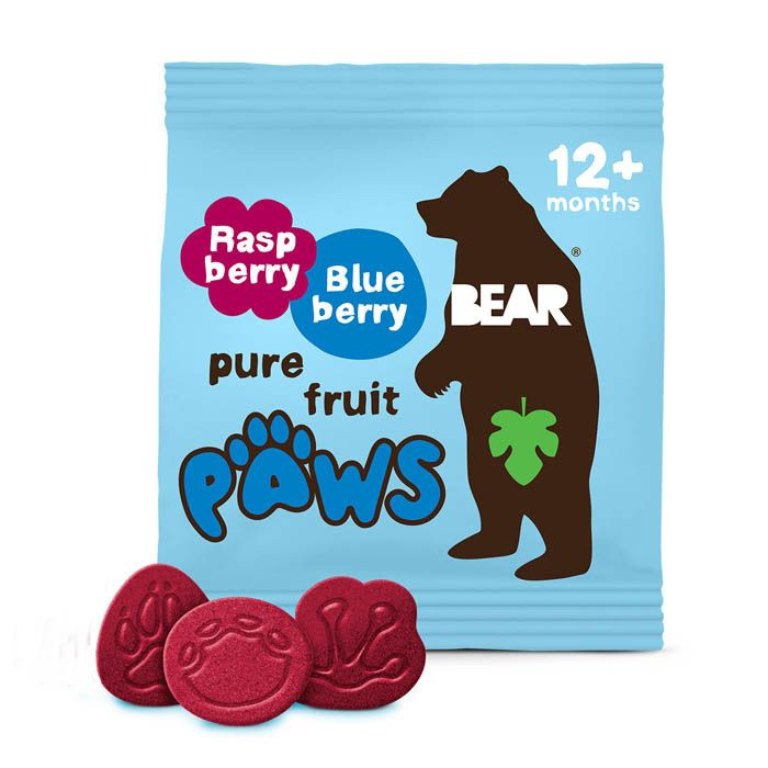 Bear Paws Raspberry & Blueberry 20 g X 18's