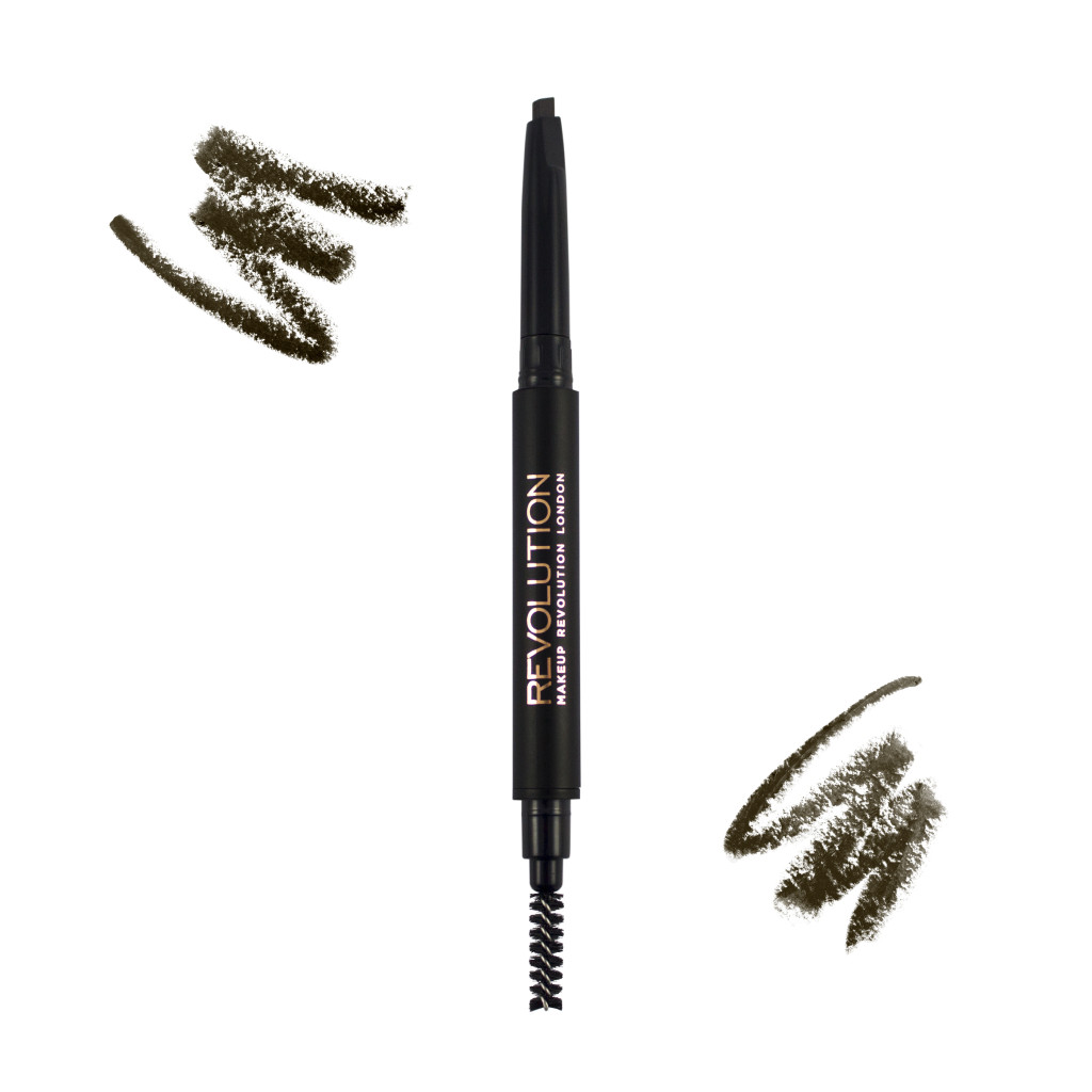 Makeup Revolution Duo Brow Pencil - Medium Brown