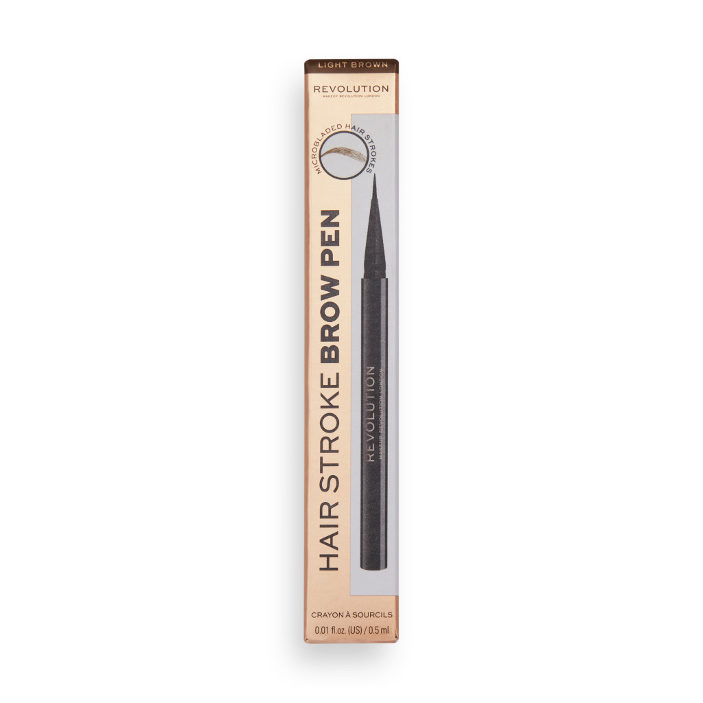 Revolution Hair Stroke Brow Pen 0.5ml - Light Brown