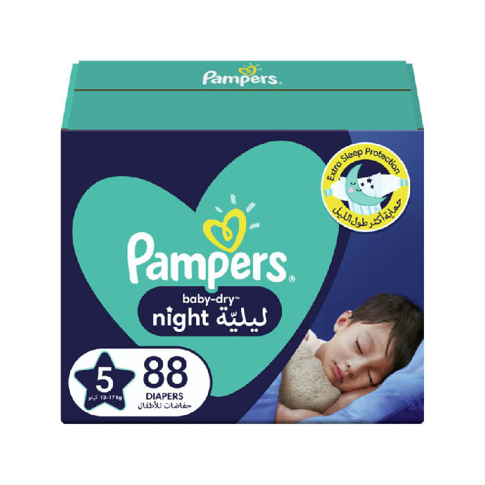 Buy Pampers Night Baby-Dry Size 5 Diapers 88's | Life Pharmacy
