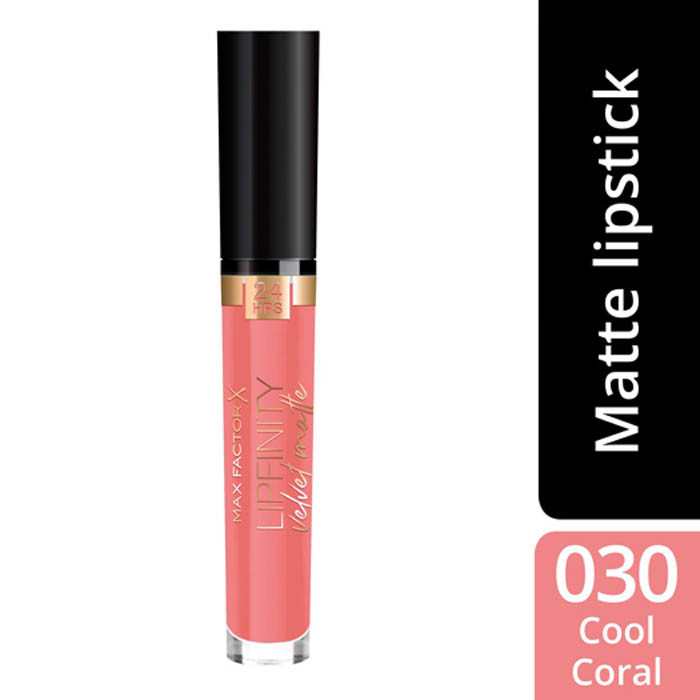 Max Factor Lipfinity Velvet Matte Liq Lipstick 030 Cool Coral