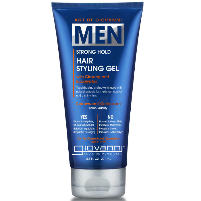 Giovanni Men Strong Hold Hair Styling Gel 201ML - Front View
