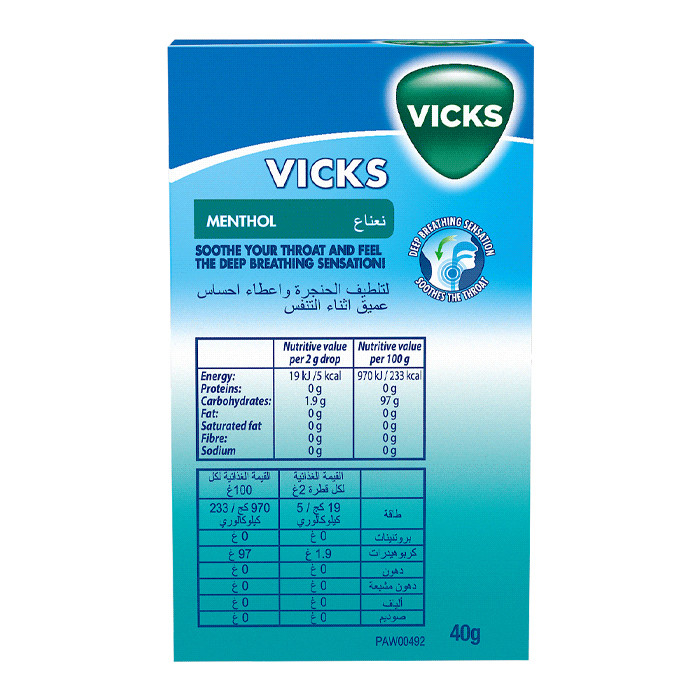 Buy Vicks Drops Double Action 40 g Life Pharmacy